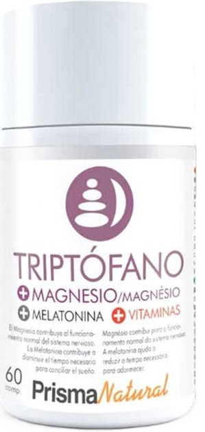 Witaminy i minerały Prisma Natural Tryptofan + Magnez + Melatonina + Witaminy 60 kapsułek (8436582881911) - obraz 1