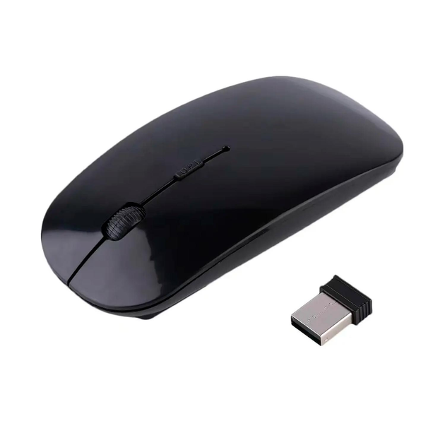 Мышь компьютерная беспроводная, тонкая iMice Black, OEM - изображение 1