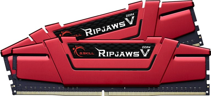 Pamięć RAM G.Skill DDR4-2666 32768MB PC4-21300 (Kit of 2x16384) Ripjaws V Red (F4-2666C15D-32GVR) - obraz 1