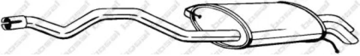 Глушник Bosal Volkswagen California T5 07-09, Volkswagen Caravelle T5 03-09, Volkswagen Multivan T5 03-09, Volkswagen Transporter T5 03-09 (286-489) - зображення 1