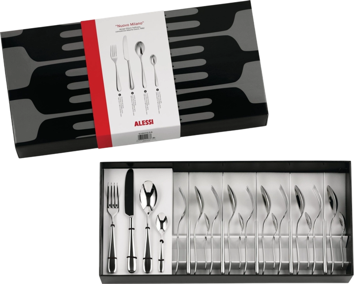 Zestaw sztućców Alessi Nuovo Milano 24 szt (8003299956876) - obraz 6