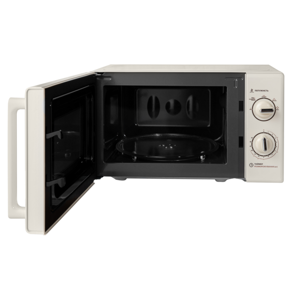 Мікрохвильова піч Liberton lmw-2088m Ivory, 700w, 20 л, звичайна (соло), таймер, управління механічне - зображення 3