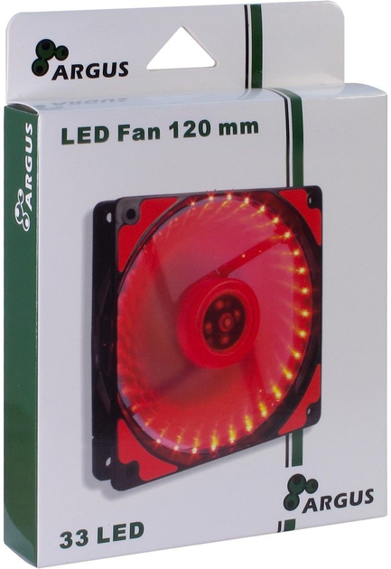 Wentylator Argus L-12025 Czerwony (L-12025 RD) - obraz 3