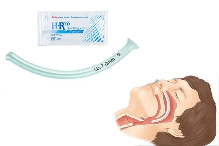 Трубка назофарингеальна Nasopharyngeal Airway 7.5мм (32Fr, 137мм) з мастилом - зображення 4