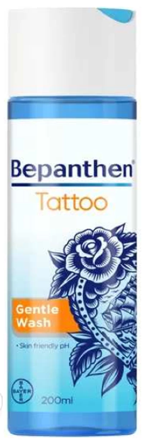 Гель для миття тату Bayer Bepanthen Tattoo Washing Gel 200 мл (5908229303887) - зображення 1