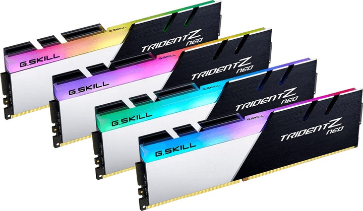 Pamięć RAM G.Skill DDR4-3200 65536MB PC4-25600 (Kit of 4x16384) Trident Z Neo (F4-3200C16Q-64GTZN) - obraz 1