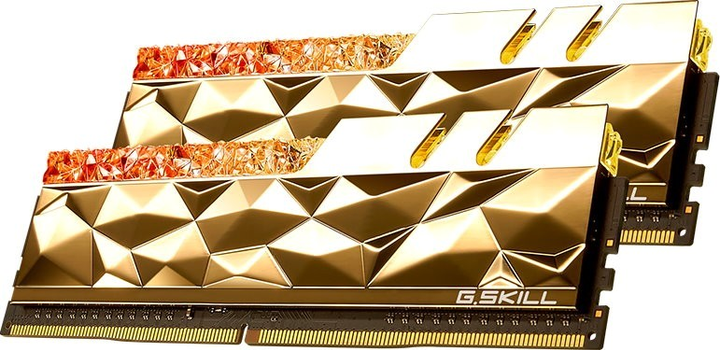 Pamięć RAM G.Skill DDR4-4800 32768MB PC4-38400 (Kit of 2x16384) Trident Z Royal Elite Gold (F4-4800C20D-32GTEG) - obraz 2