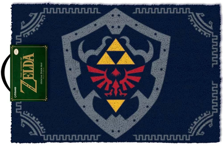 Килимок під двері Wycieraczka pod drzwi Pyramid The Legend of Zelda Hylian Shield 60 x 40 см (5050293850832) - зображення 1