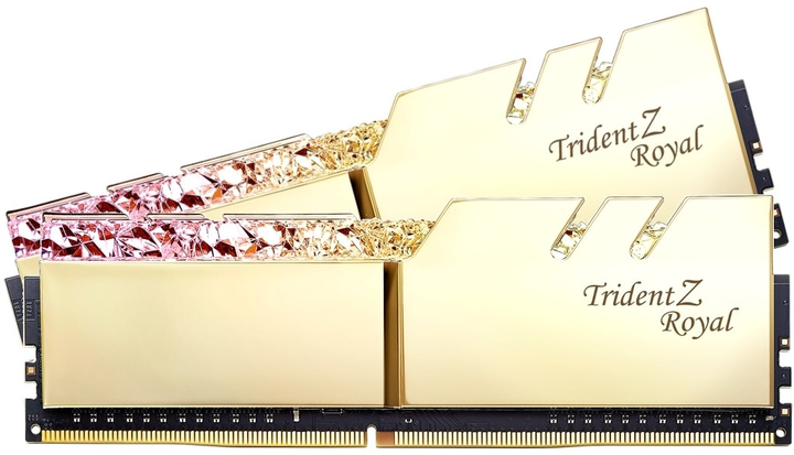 Pamięć RAM G.Skill DDR4-4400 65536MB PC4-35200 (Kit of 2x32768) Trident Z Royal Gold (F4-4400C19D-64GTRG) - obraz 1