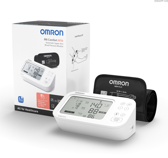 Тонометр OMRON M6 Comfort AFIB HEM-7380-E - зображення 4