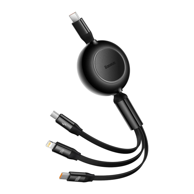 Кабель Baseus Bright Mirror 2 Series 3в1 Micro USB/Lightning/Type-C 100W 1.1m (CAMJ010201) - Фото 1 Кабель Baseus Bright Mirror 2 Series 3в1 Micro USB/Lightning/Type-C 100W 1.1m (CAMJ010201) - изображение 1