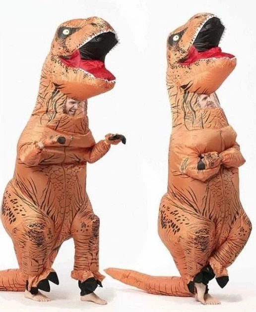 Надувной костюм Тираннозавра T-Rex для вечеринок - изображение 5