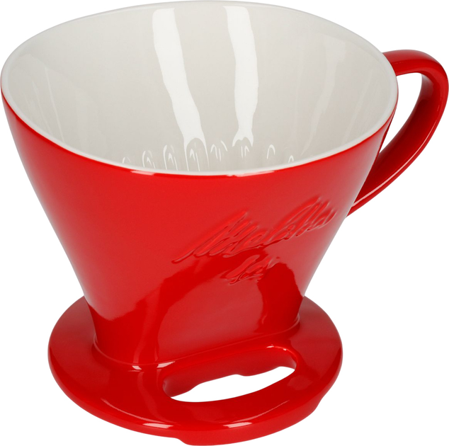 Dripper do kawy Melitta 1x4 porcelanowy Czerwony (4006508219032) - obraz 2