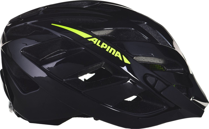 Kask rowerowy Alpina Panoma 2.0 56-59 cm Black-Neon Yellow (4003692315311) - obraz 2