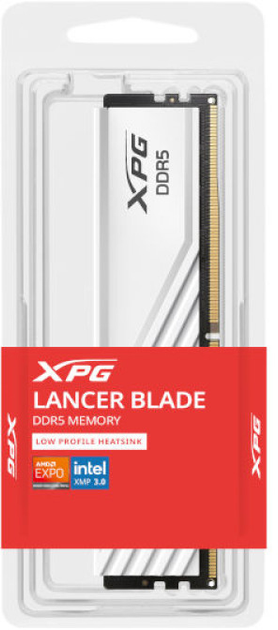 Оперативна пам'ять ADATA DDR5-6000 32768MB PC5-48000 Lancer Blade White (AX5U6000C3032G-SLABWH) - зображення 3