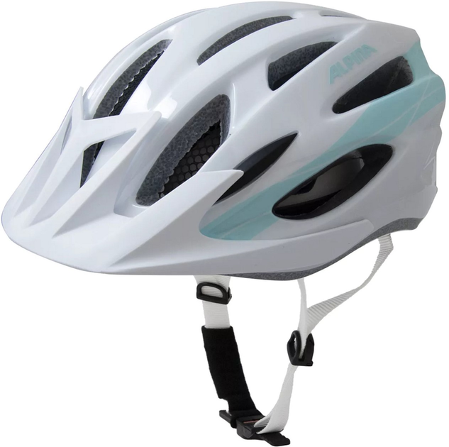 Kask rowerowy Alpina MTB17 54-58 cm White-Light Blue (4003692282699) - obraz 1