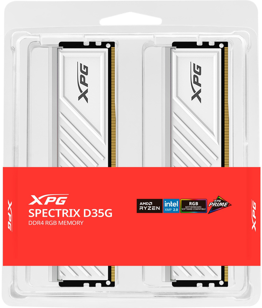 Оперативна пам'ять ADATA XPG SPECTRIX D35G DDR4-3200 65536MB (Kit of 2x32768) PC4-25600 RGB White (AX4U320032G16A-DTWHD35G) - зображення 4