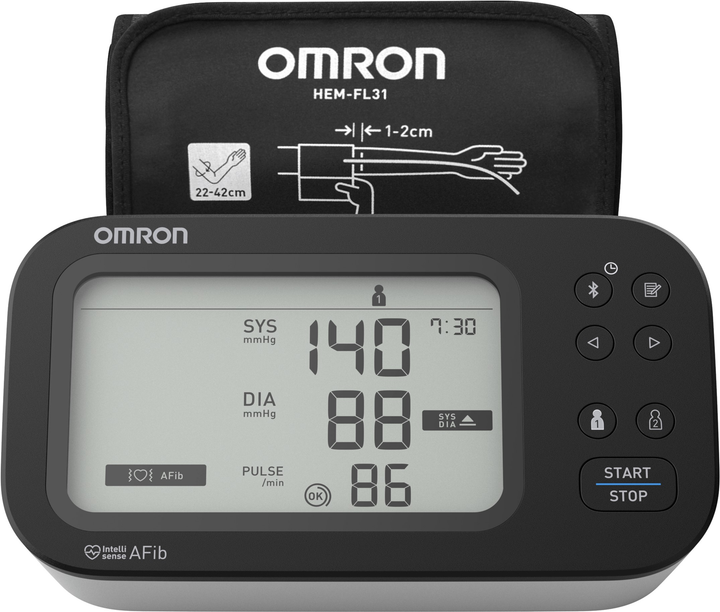 Тонометр Omron M7 Intelli IT AFIB (HEM-7380T1-EBK) - зображення 2