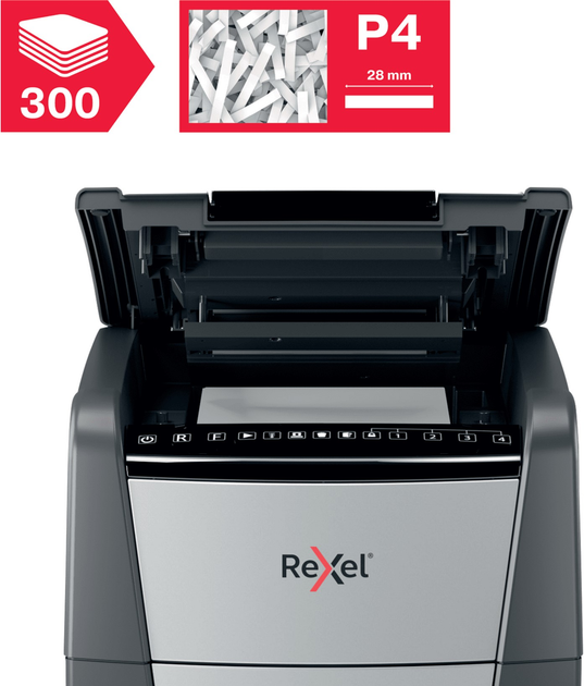 Шредер Rexel Optimum AutoFeed+ 300X (5028252613934) - зображення 6