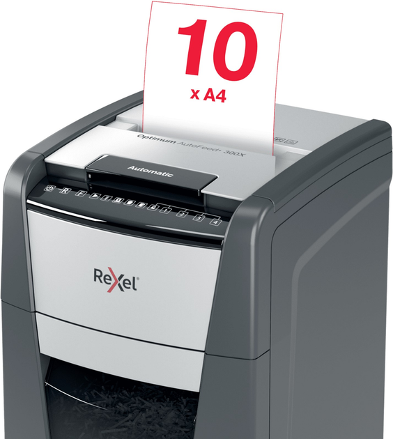 Шредер Rexel Optimum AutoFeed+ 300X (5028252613934) - зображення 7