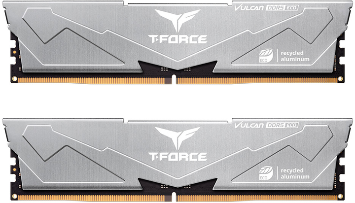 Оперативна пам'ять Team Group DDR5-6000 32768MB PC5-48000 (Kit of 2x16384) T-Force Eco Silver (FLESD532G6000HC30DC01) - зображення 1