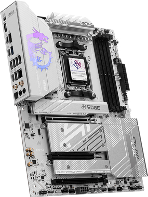 Материнская плата MSI MPG B850 Edge Ti Wi-Fi (sAM5, AMD B850, PCI-Ex16) - изображение 3