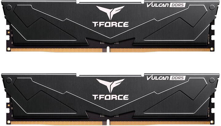 Оперативна пам'ять Team Group DDR5-5200 65536MB PC5-41600 (Kit of 2x32768) T-Force Vulcan Black (FLBD564G5200HC40CDC01) - зображення 1