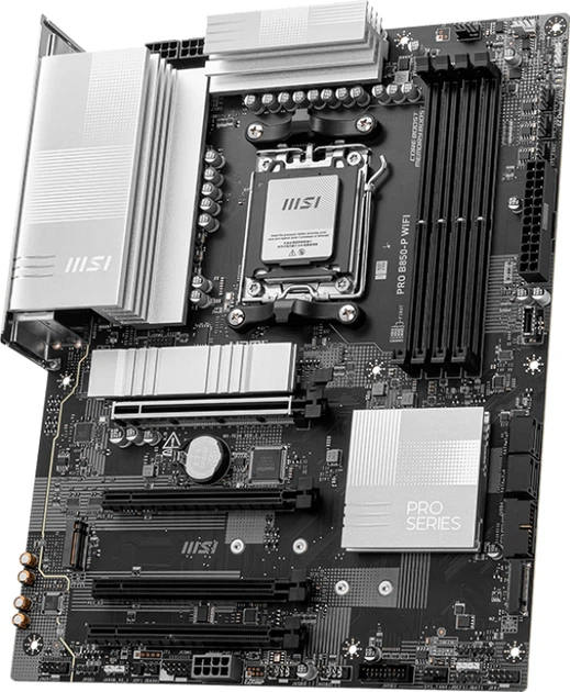 Материнська плата MSI PRO B850-P Wi-Fi (sAM5, AMD B850, PCI-Ex16) - зображення 3
