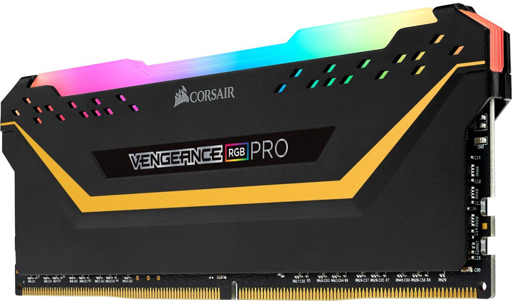 Оперативна пам'ять Corsair DDR4-3200 16384MB PC4-25600 (Kit of 2x8192) Vengeance RGB Pro Black (CMW16GX4M2E3200C16-TUF) - зображення 3