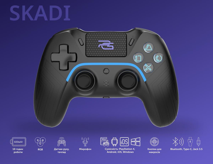 Беспроводной геймпад Proove Gaming Skadi, Черный - изображение 1