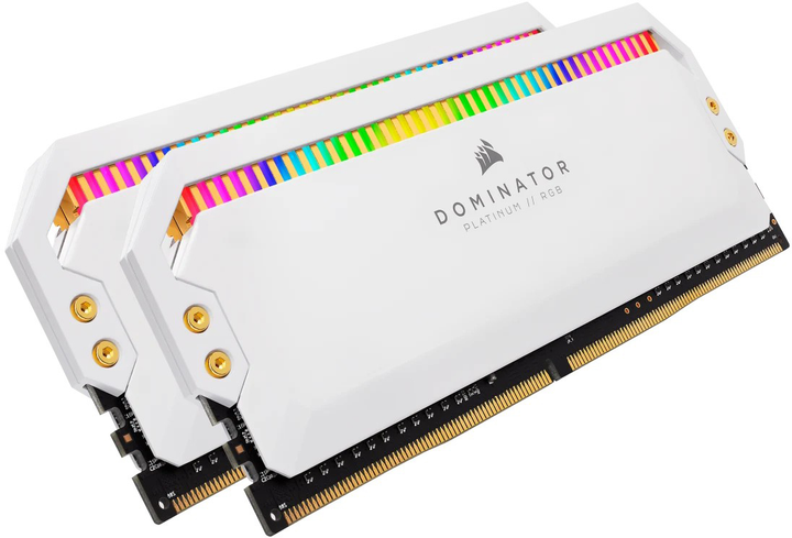 Pamięć RAM Corsair DDR4-3200 32768MB PC4-25600 (Kit of 2x16384) Dominator Platinum RGB White (CMT32GX4M2E3200C16W) - obraz 1