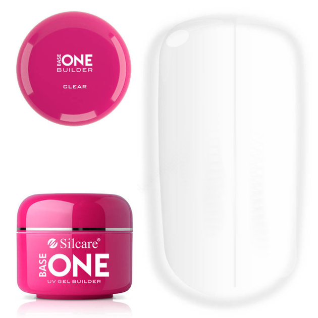 Żel budujący do paznokci Silcare Base One Clear 50 g (5902560554021) - obraz 3