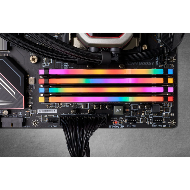 Оперативна пам'ять Corsair DDR4-3600 32768MB PC4-28800 (Kit of 4x8192) Vengeance RGB Pro Black (CMW32GX4M4C3600C18) - зображення 5