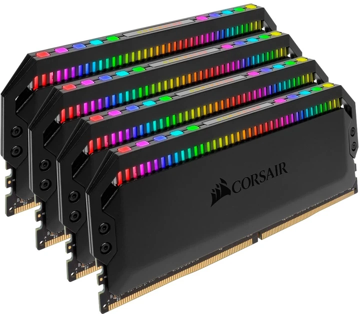Оперативна пам'ять Corsair DDR4-3200 32768MB PC4-25600 (Kit of 4x8192) Dominator Platinum RGB For AMD Optimized Black (CMT32GX4M4Z3200C16) - зображення 3