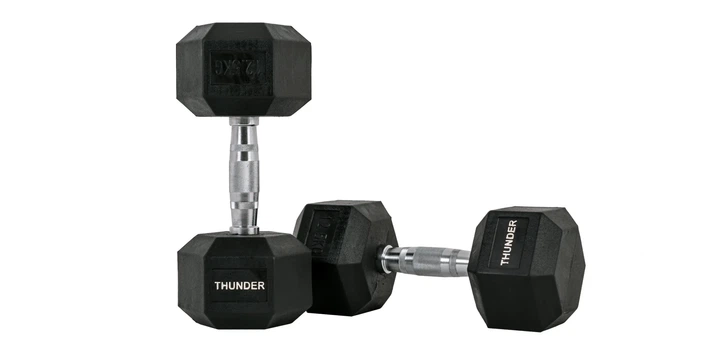 Гантель шестигранна THUNDER 12,5 кг - Фото 4 Гантель шестигранна THUNDER 12,5 кг - изображение 4