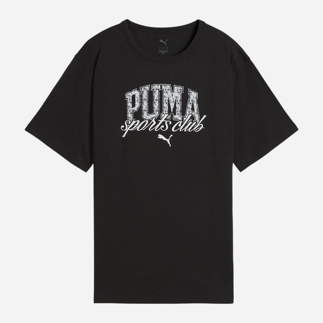 Футболка бавовняна жіноча Puma Class Relaxed Tee 68503101 XS Black (4067984231574) - зображення 4