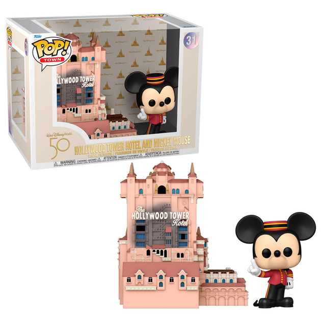 Ігровий набір Funko Pop! Walt Disney World 50th Anniversary Mickey Mouse 9 см + Готель Hollywood Tower (889698643771) - зображення 1