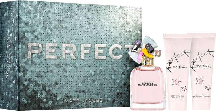 Zestaw damski Marc Jacobs Perfect Woda perfumowana 100 ml + Balsam do ciała 75 ml + Żel pod prysznic 75 ml (3616303473143) - obraz 1