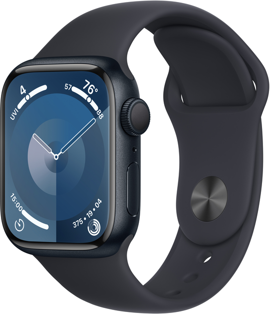 Smartwatch Apple Watch Series 9 GPS 41mm Midnight Aluminium Case with Midnight Sport Band - M/L (MR8X3) (SGJN5Q1PXQG) - Outlet - obraz 1