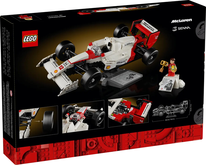 Zestaw klockow Lego Icons McLaren MP4/4 i Ayrton Senna 693 elementy (10330) (955555905807770) - Outlet - obraz 1