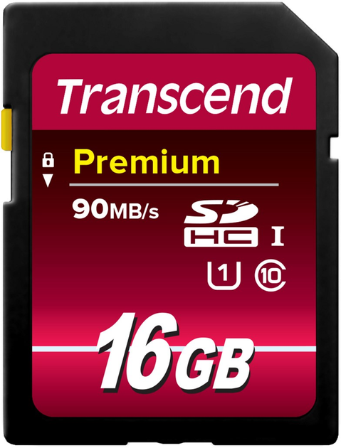 Karta pamięci Transcend SDHC 16GB Class 10 UHS-I (TS16GSDU1) - obraz 1