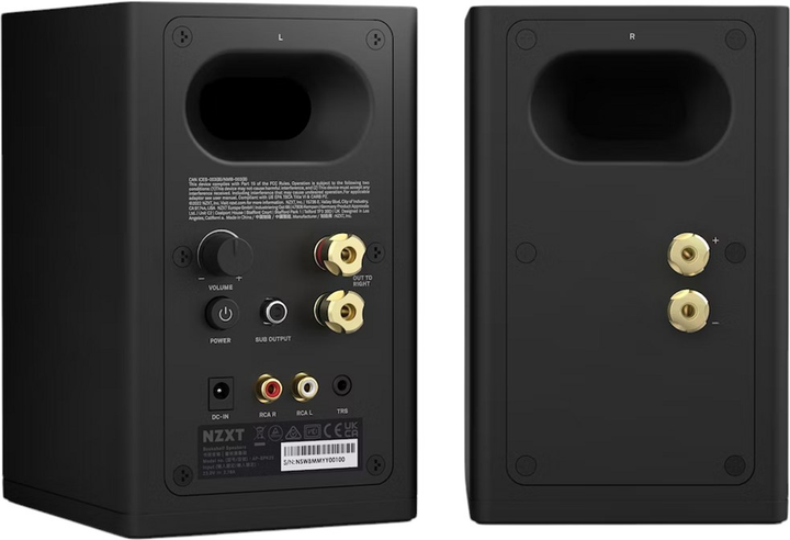 System dźwiękowy NZXT Gaming Speakers 3" V2 EU Black (AP-SPKB2-EU) - obraz 3