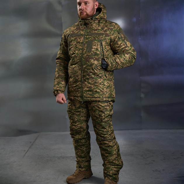 Зимняя форма R-Military Nord Storm Taifun куртка с капюшоном + брюки с подтяжками хищник размер 3XL - изображение 1
