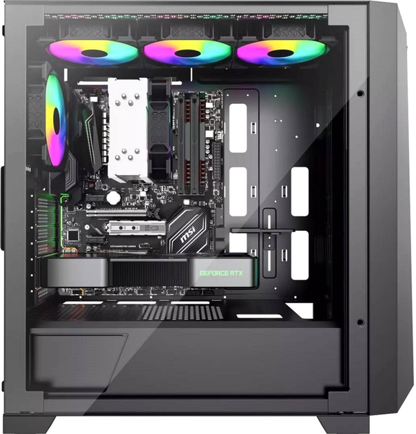 Obudowa Xilence XILENT X X912.ARGB Black (4044953503610) - obraz 6