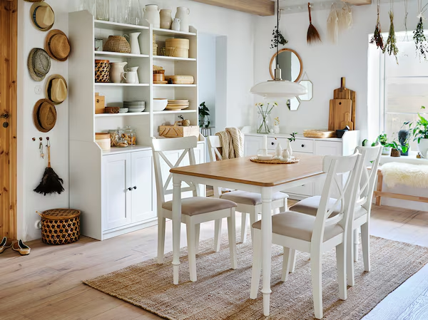 Кухонний стіл DANDERYD IKEA 104.638.58 дуб/білий - Фото 3 Кухонний стіл DANDERYD IKEA 104.638.58 дуб/білий - зображення 3