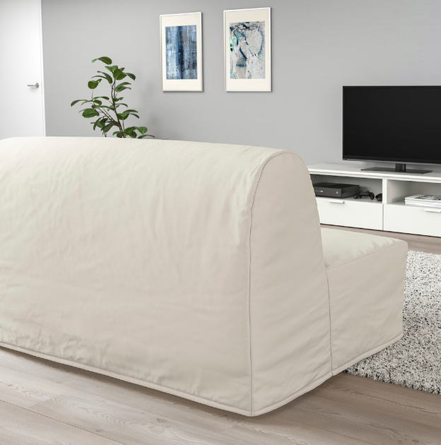 Диван 2-місний LYCKSELE MURBO IKEA 493.870.19 світло-бежевий - зображення 3