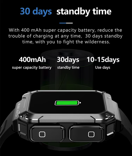 Смарт-годинник 3 в 1 VHG T93, Green 1,96” IPS-екран з підтримкою Bluetooth-гарнітури - изображение 8