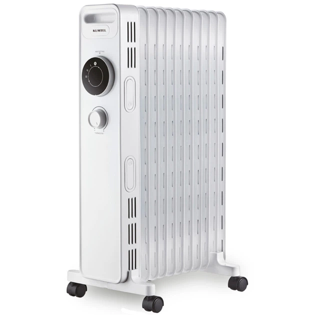 Масляный обогреватель Kumtel KUM-1230S WHITE - зображення 3