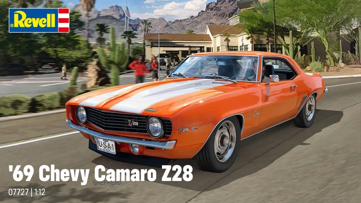 Сборная модель 1/12 автомобиль '69 Chevy Camaro Z28 Revell 07727 - изображение 11