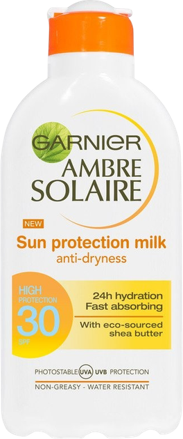 Mleczko przeciwsłoneczne Garnier Ambre Solaire SPF 30 200 ml (3600542034234) - obraz 1